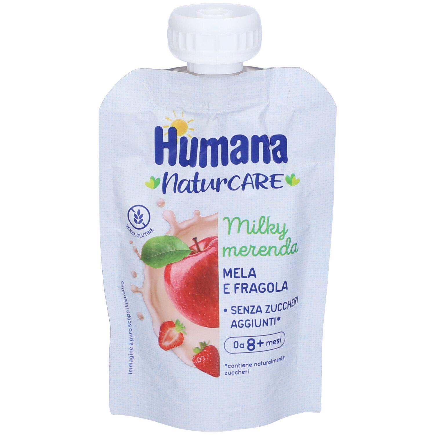 Humana milkymerenda mela e fragola