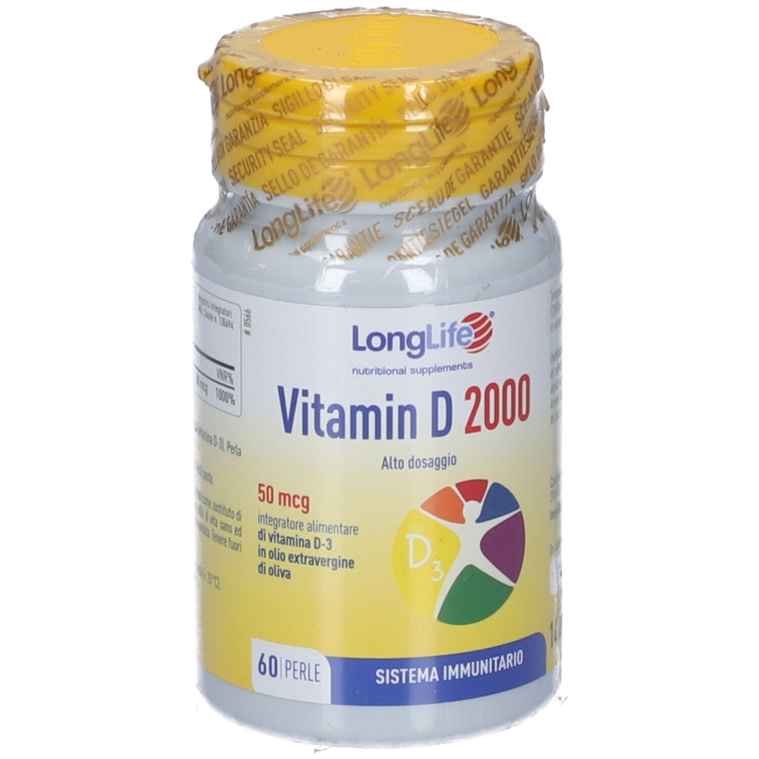 Longlife Vitamin D2000Ui 60Prl 60 St Perlen