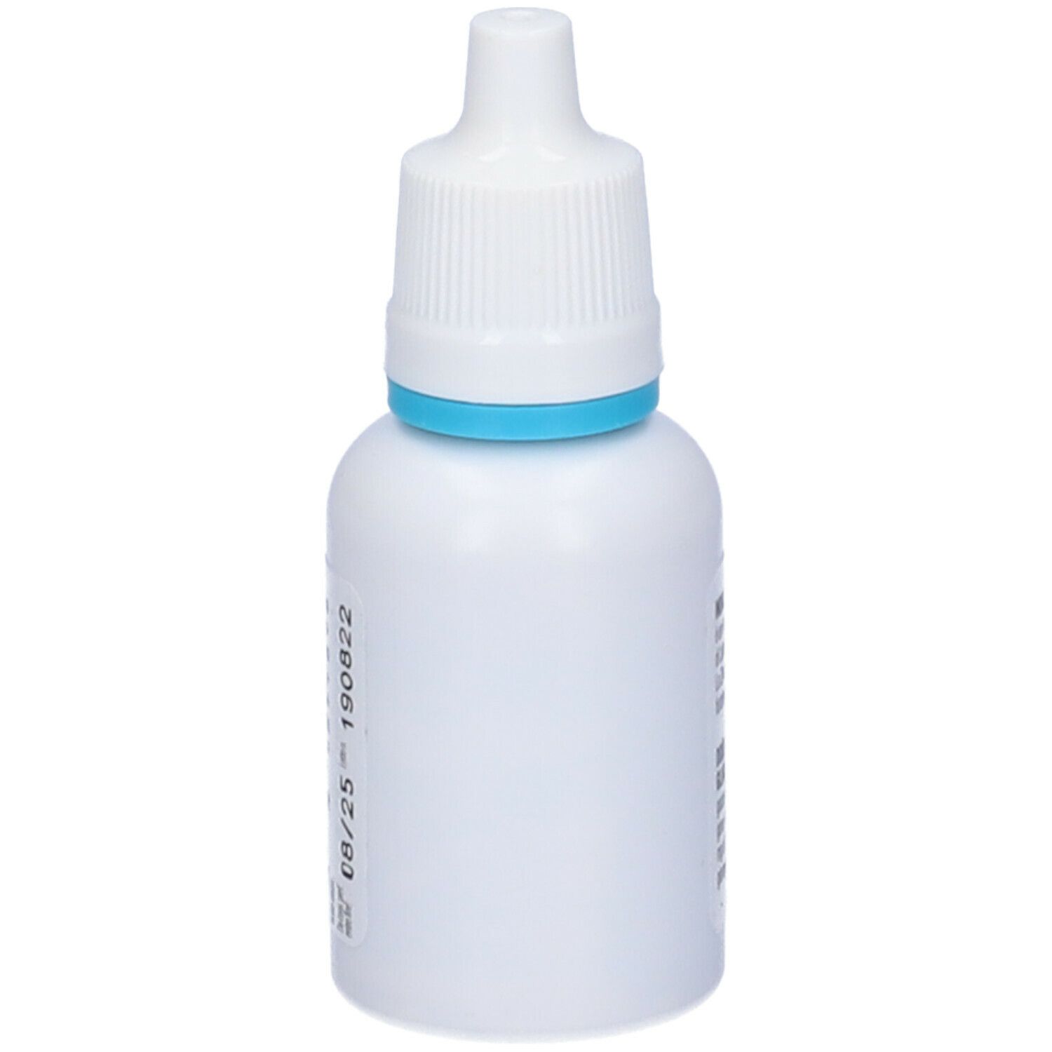 Flacone bianco con contagocce, anello blu. Nome prodotto Biotrina Gocce. Contiene lattoferrina e zinco. 15 ml.