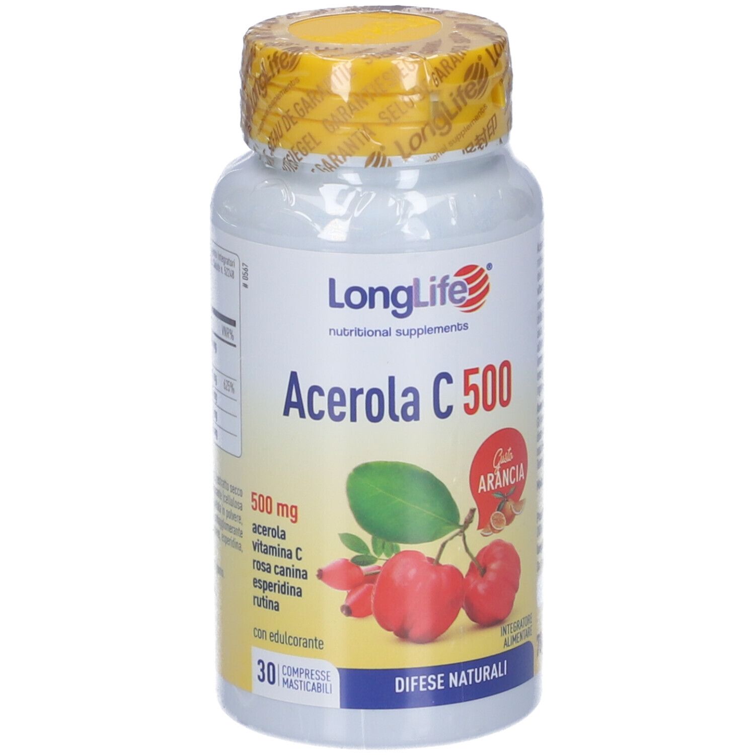 Longlife Vitamine Longlife Acerola C500 Arancia 30 Compresse Pz Bambino