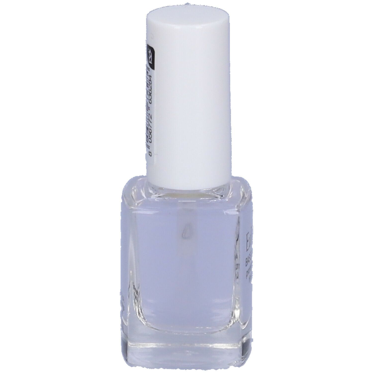 Flacone di smalto con tappo bianco. Scritta: Euphidra Base & Top Coat.