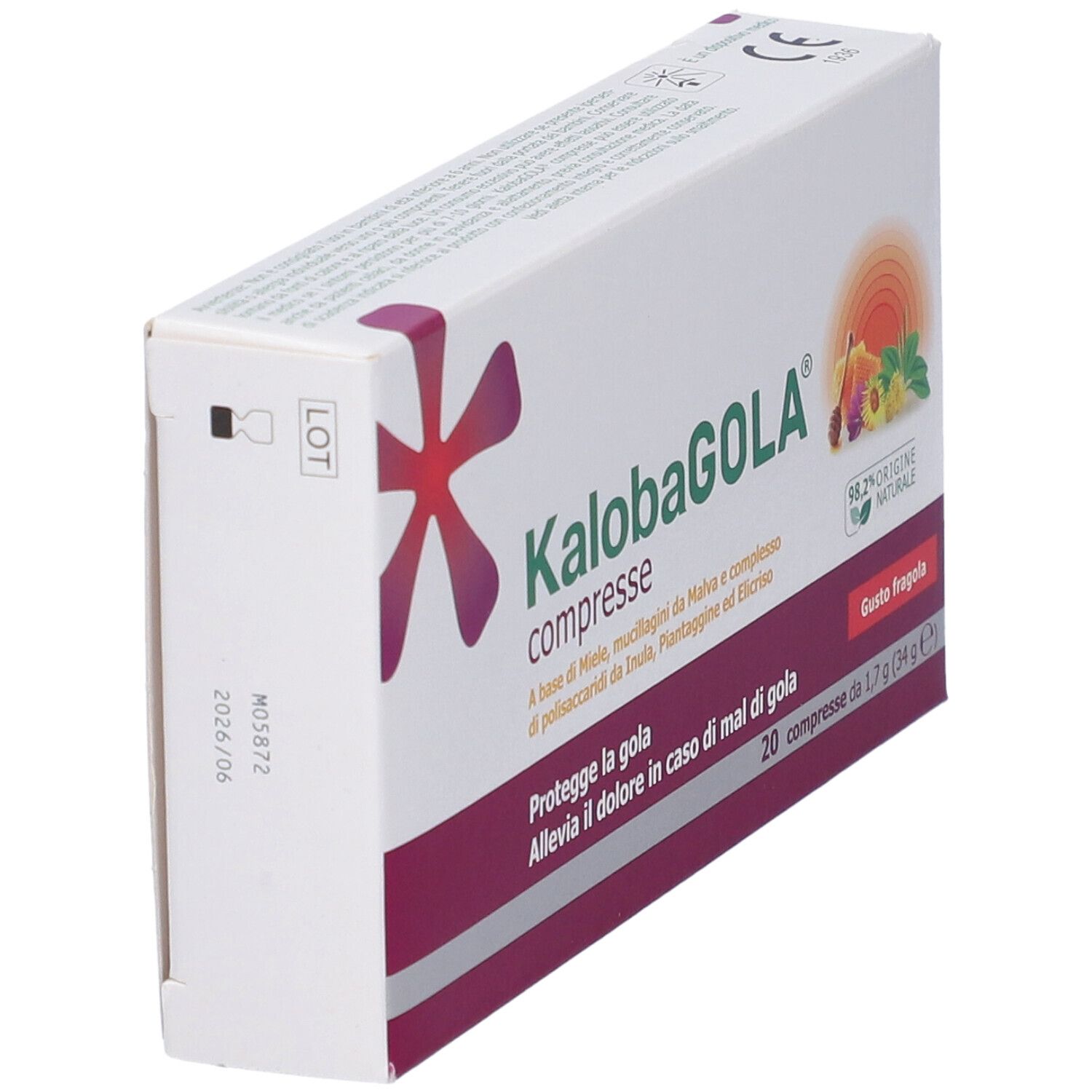 KalobaGOLA Lutschtabletten in Erdbeergeschmack, 20 Stück.