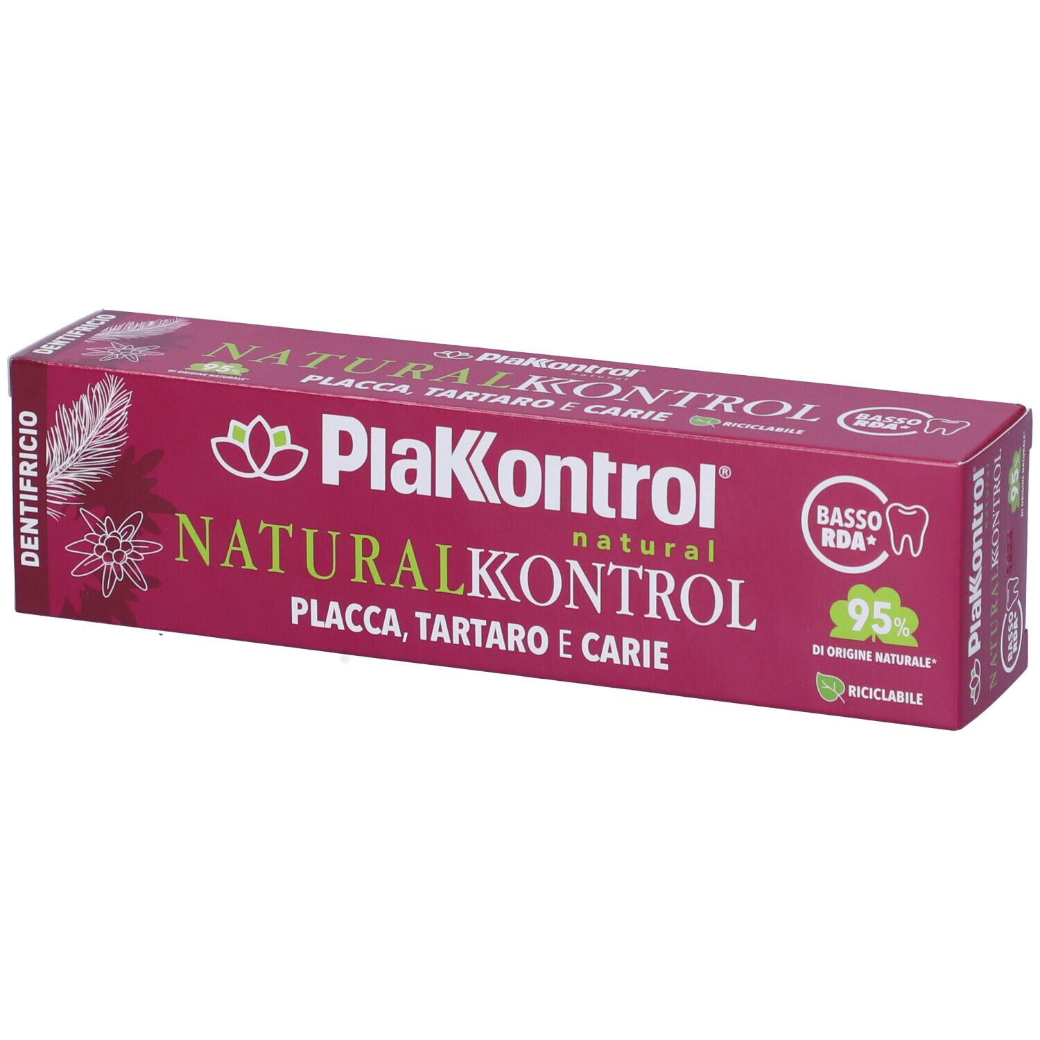 Plakkontrol Natural Kontrol Dentifricio