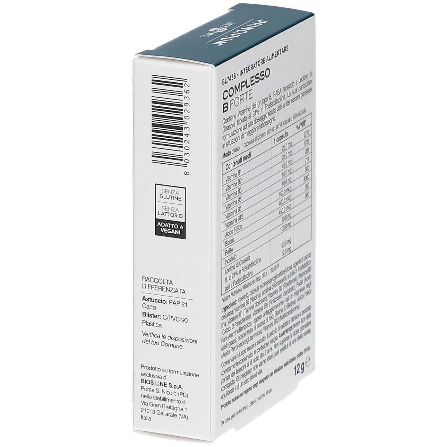 BIOSLINE Principium® Complesso B Forte | Redcare