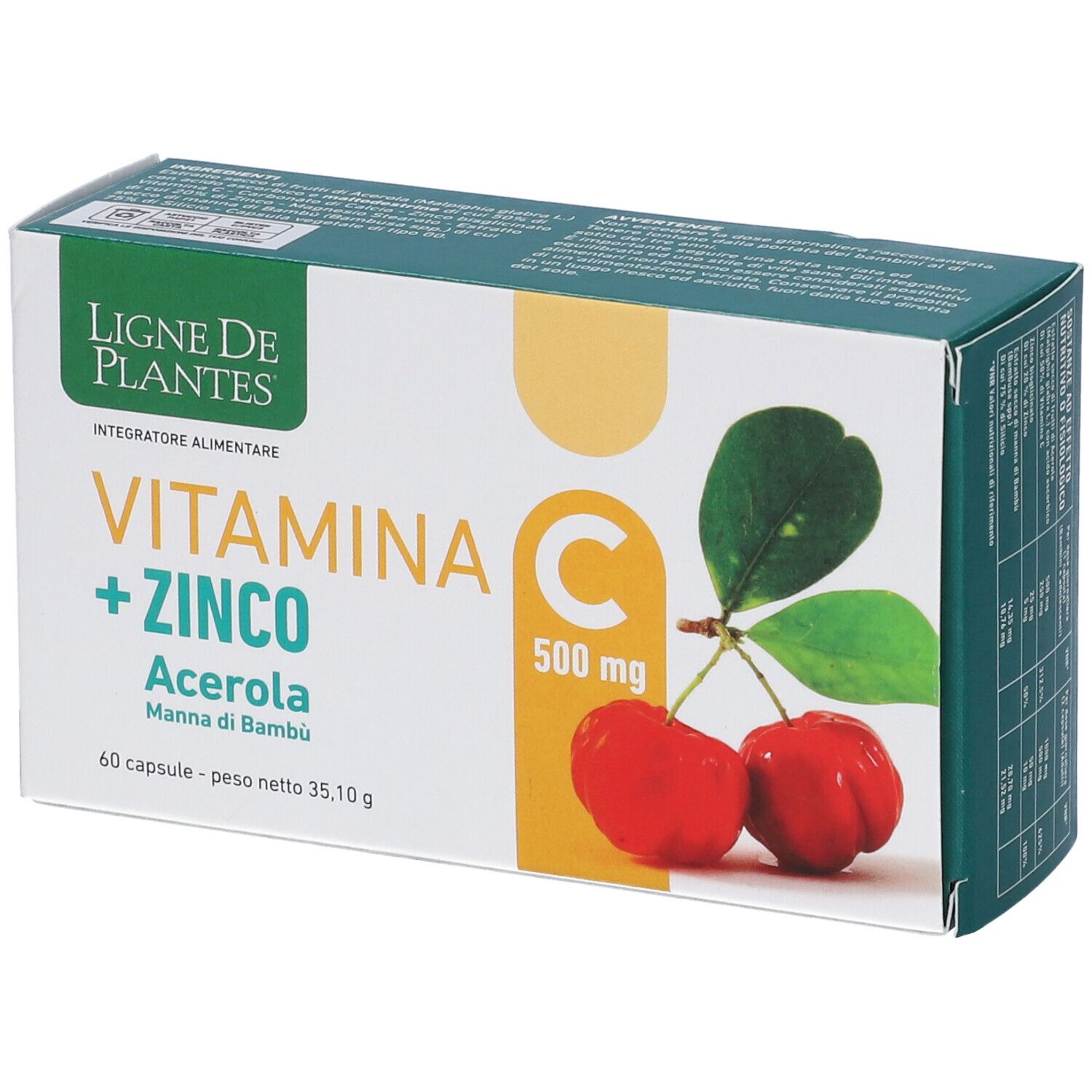 Natura Service Vitamina C + Zinco Acerola Integratore Energizzante 60 Capsule - Immagine 7