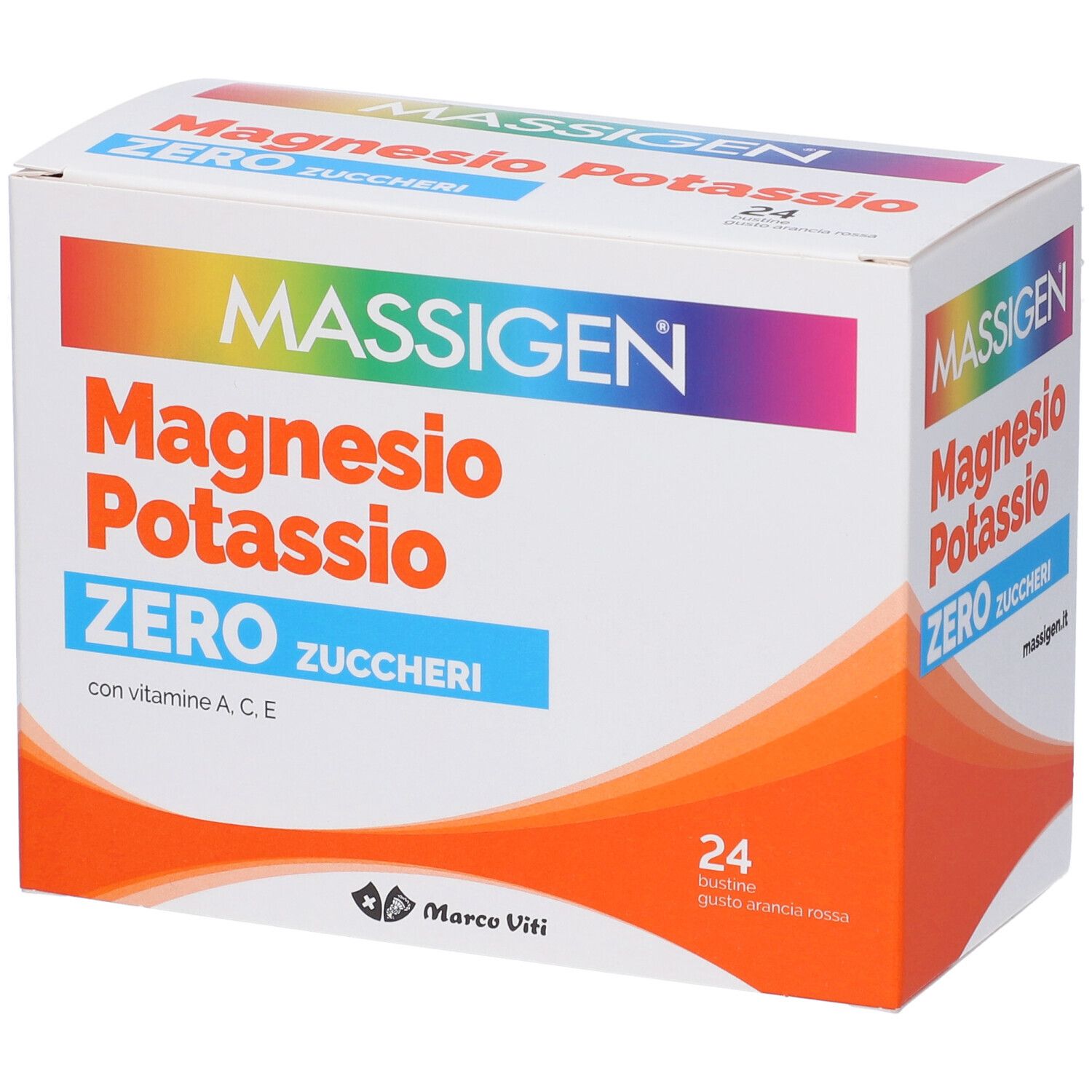 Massigen Magnesio Potassio Zero Zuccheri Gusto Arancia Rossa