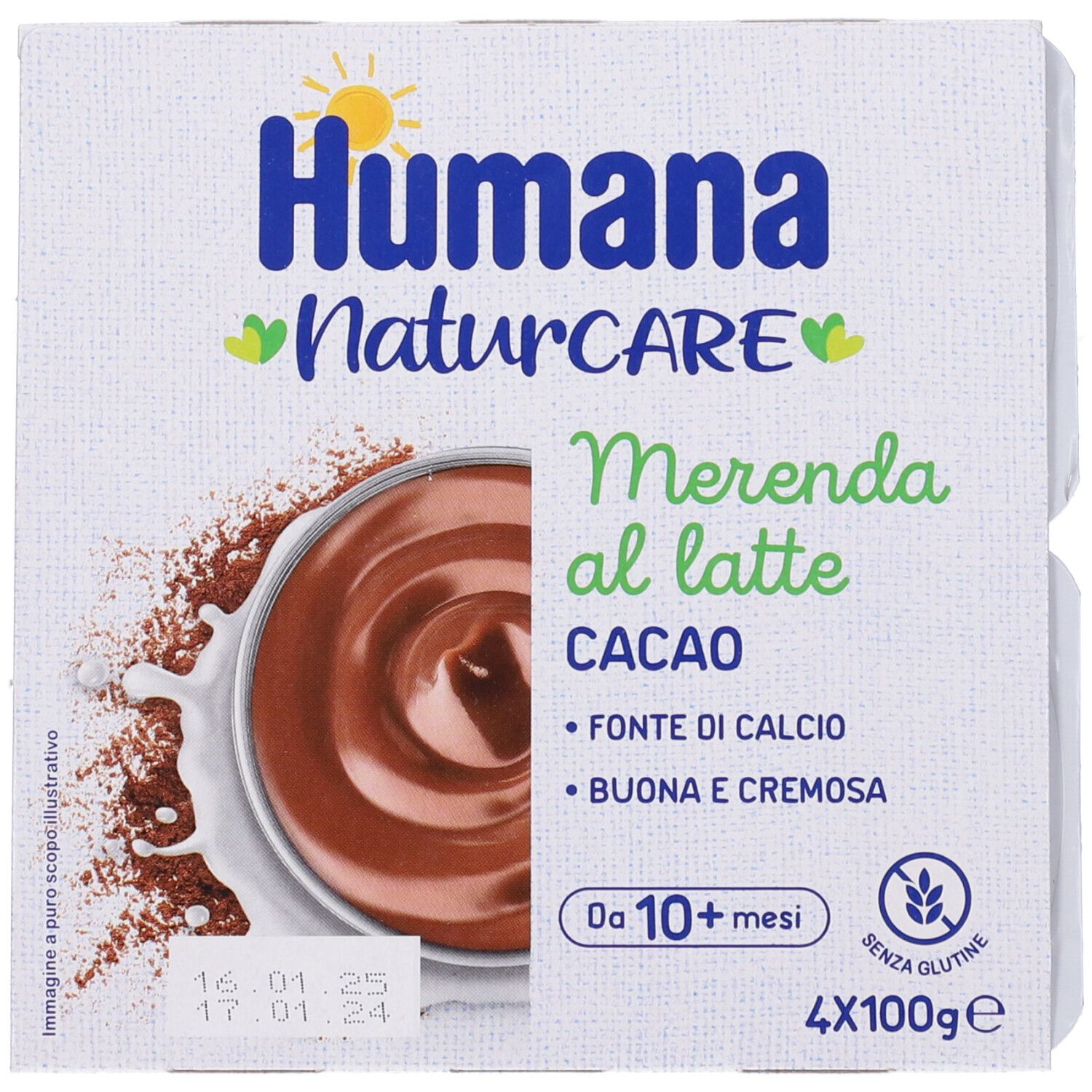 Humana Merenda Cacao 4X100 G Altro