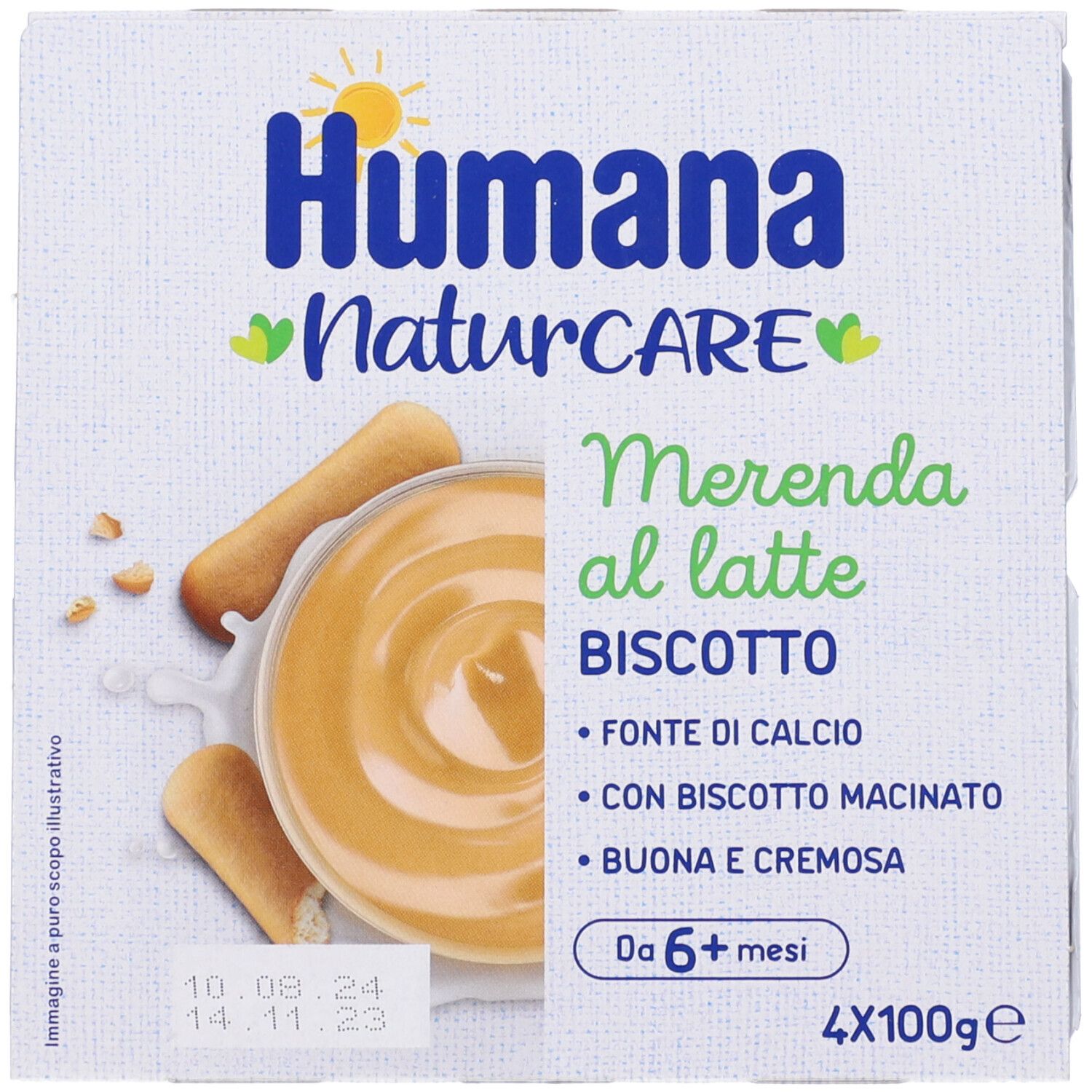 Humana Merenda Al Latte Biscotto