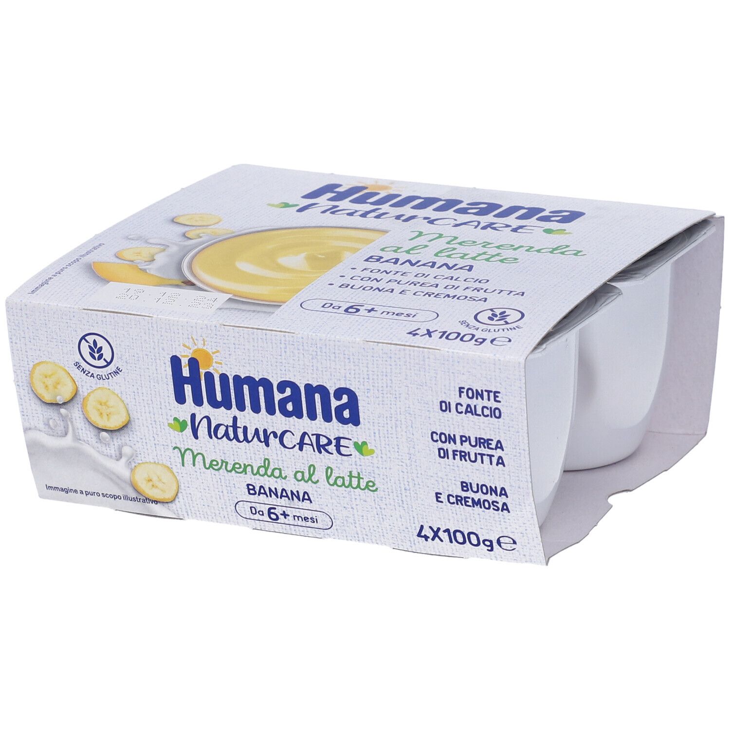 Humana Merenda Latte Banana 4X100gr - Immagine 3