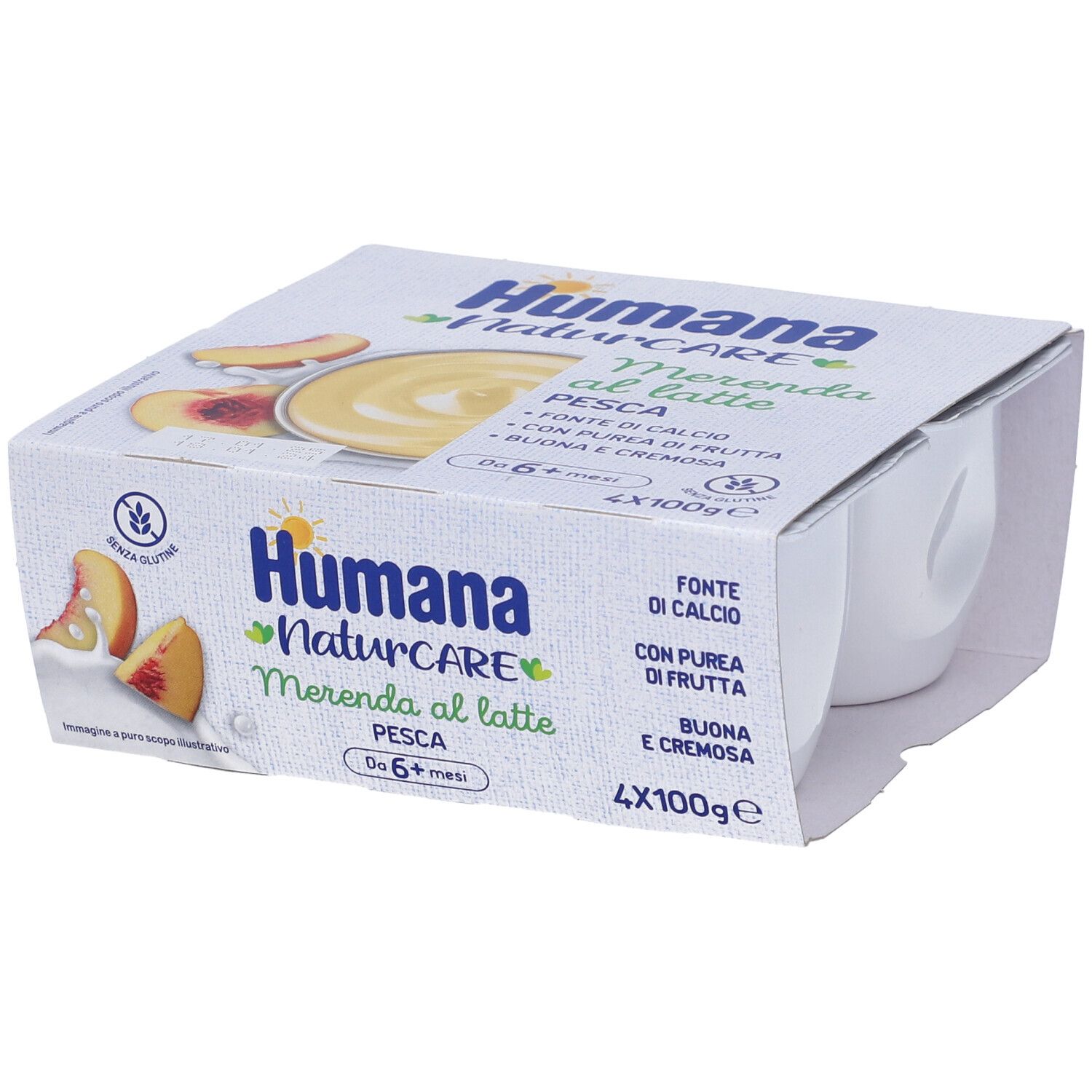 Humana NaturCARE Merenda al Latte Gusto Pesca