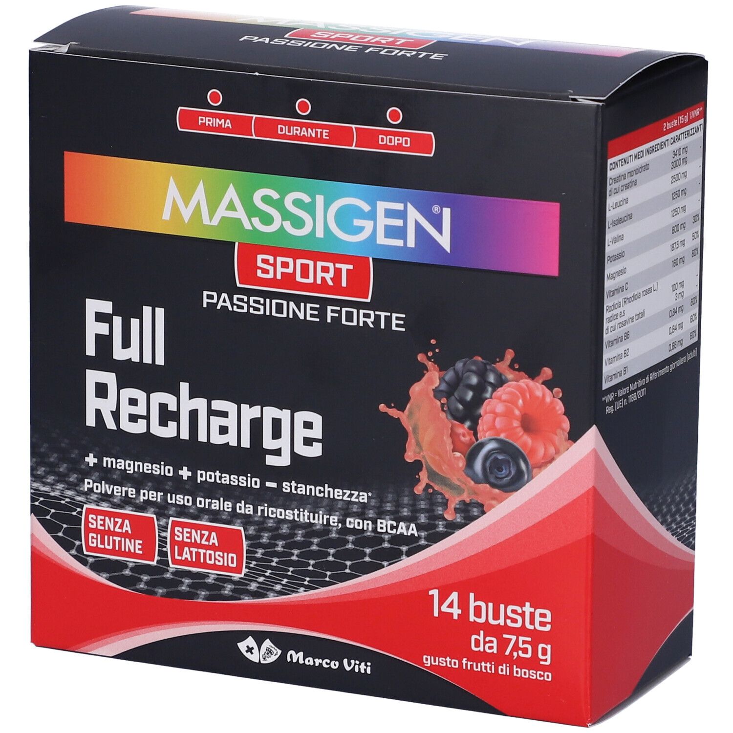 Massigen Sport Full Recharge 14 Bustine - Immagine 4