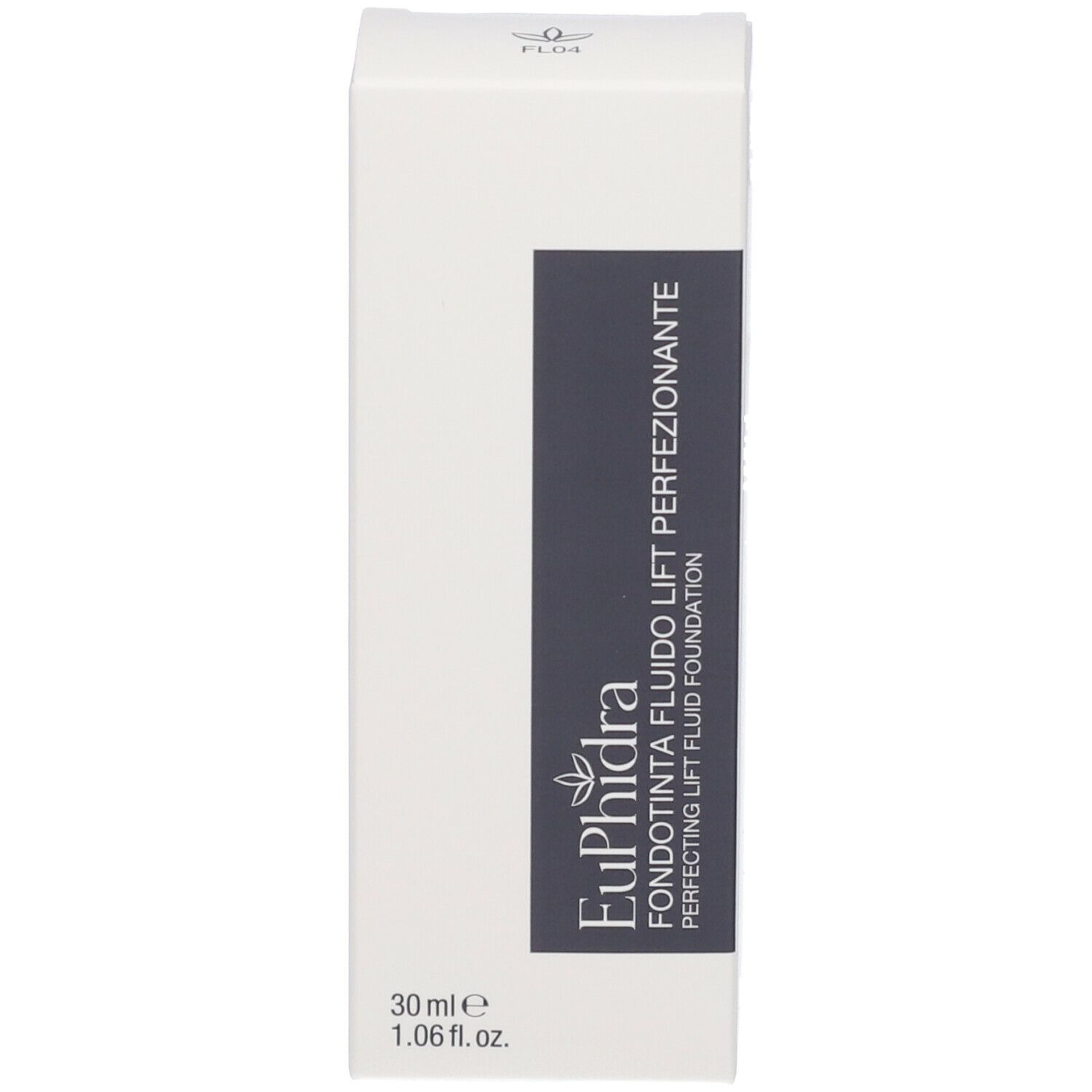 Confezione con scritta: Euphidra Fondotinta Fluido Lift Perfezionante. 30 ml.
