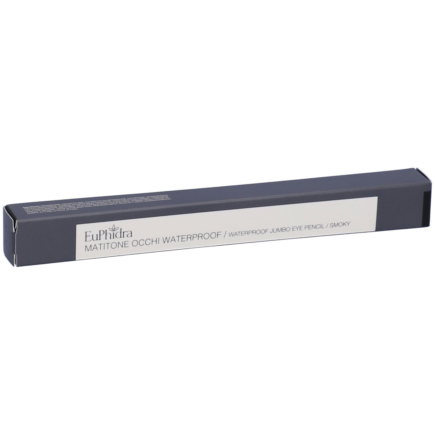 Confezione grigio scuro. Scritta: Euphidra Matitone Occhi Waterproof WP21 Smoky.