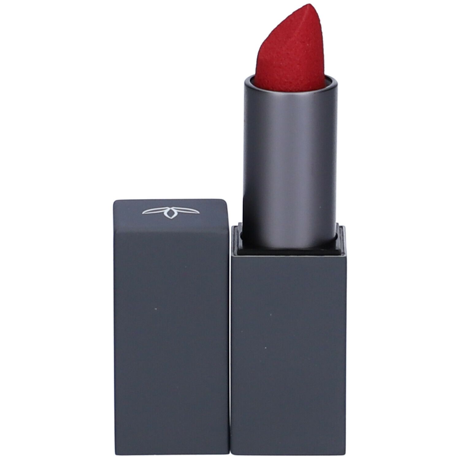 Rossetto rosso con astuccio e cappuccio antracite. Marchio Euphidra.