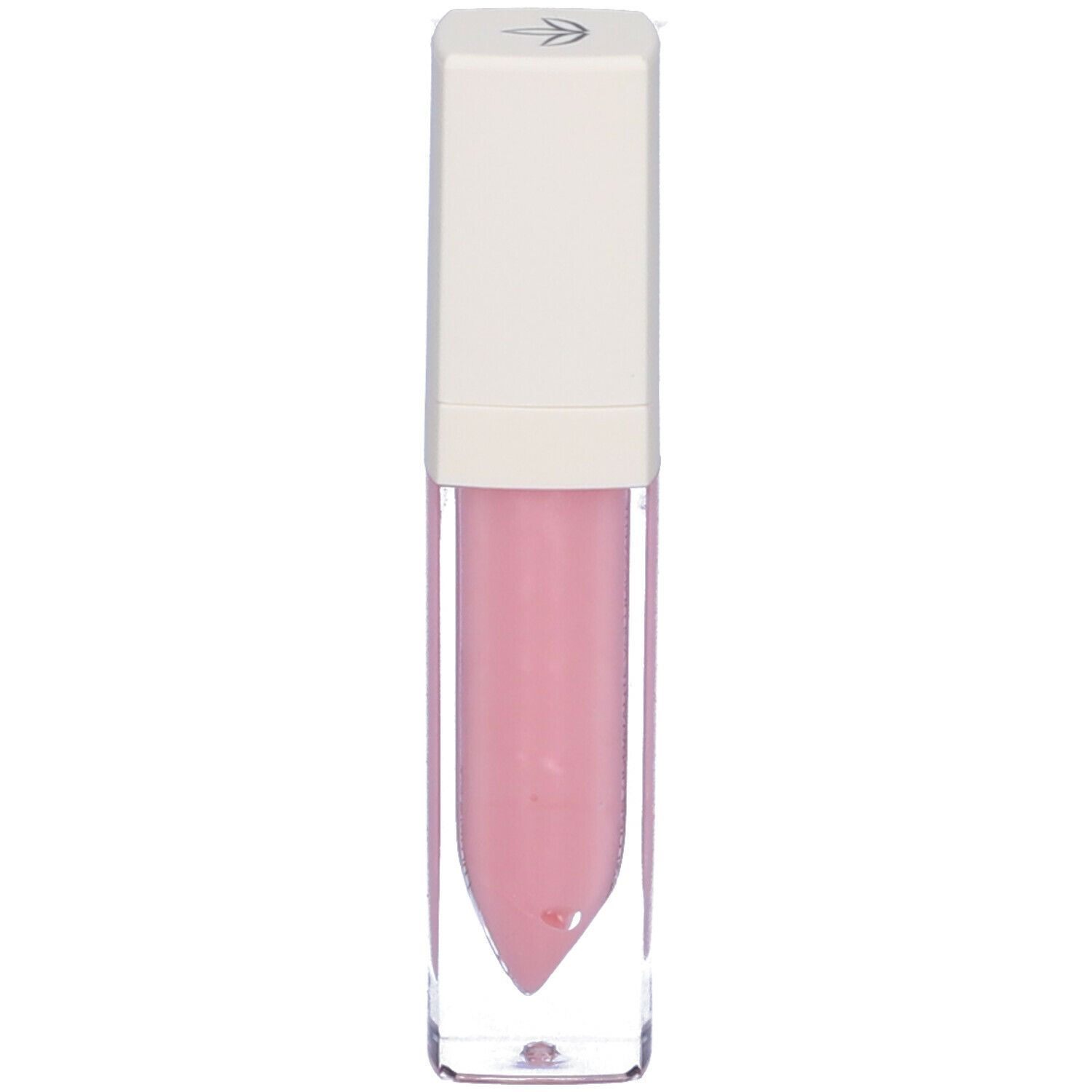 Lucidalabbra rosa in flacone rettangolare trasparente con tappo bianco. Scritta: Dream Gloss, idratante.