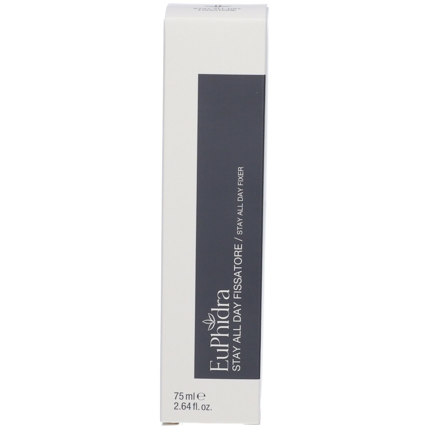 Confezione in cartone con testo: Euphidra Stay All Day Fissatore.