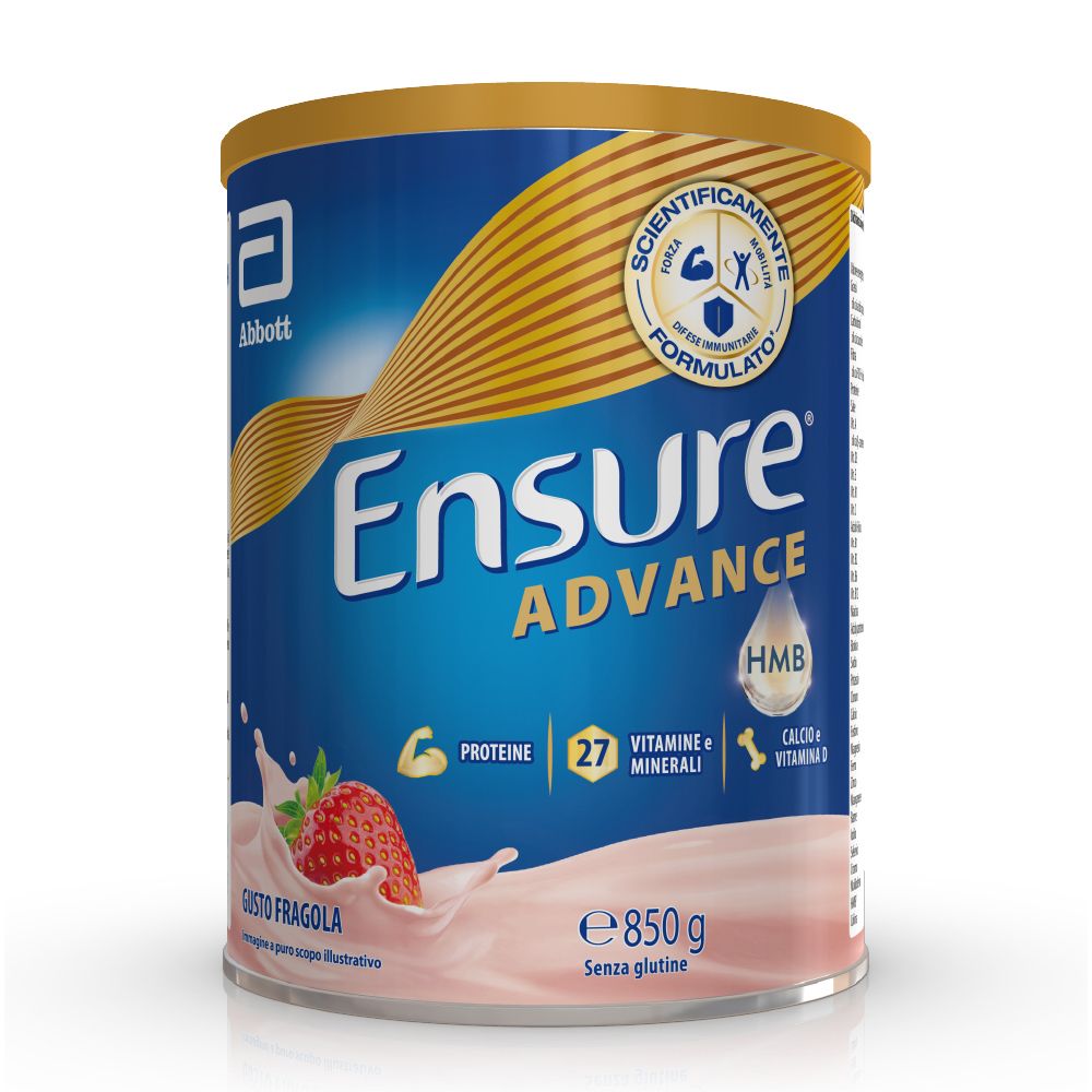 Ensure® Advance Integratore in polvere forza & energia Fragola