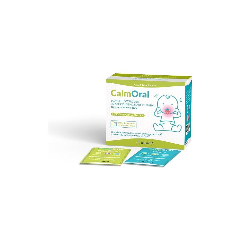 Calmoral 10 Salviette Detergenti + 10 Salviette Lenitive Protettive