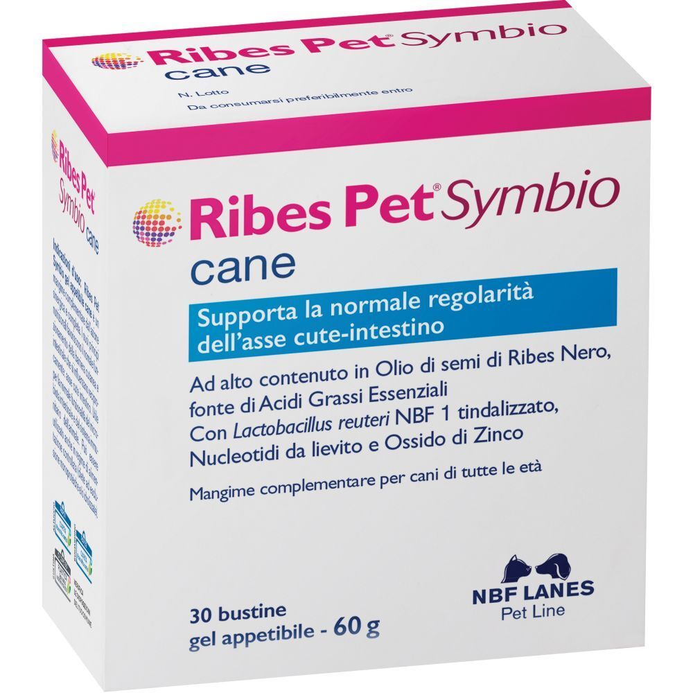 Scatola con nome e logo del prodotto. Contiene 30 bustine di gel. Confezione rosa e bianca.