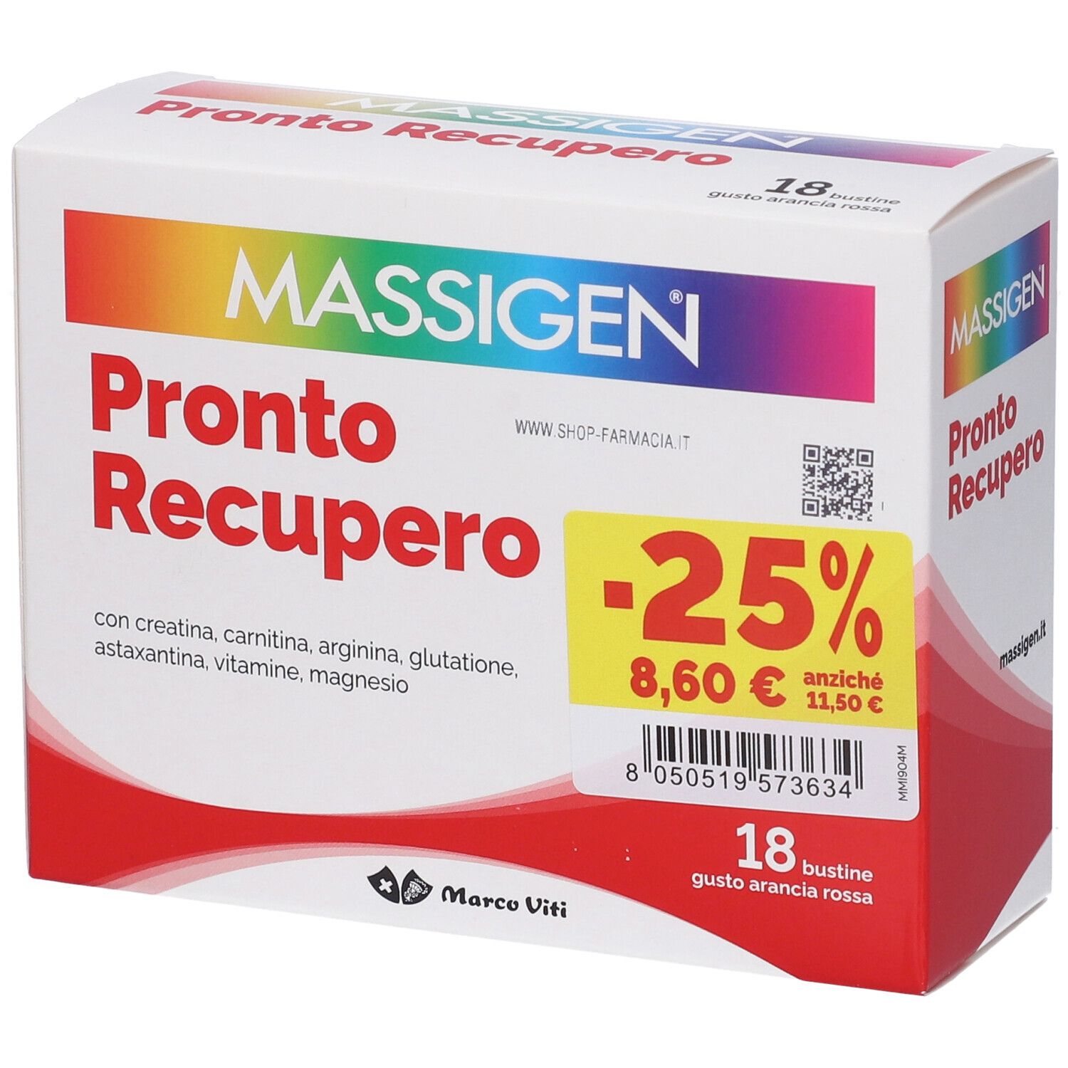 Massigen® Pronto Recupero Bustine Gusto Arancia Rossa PROMO