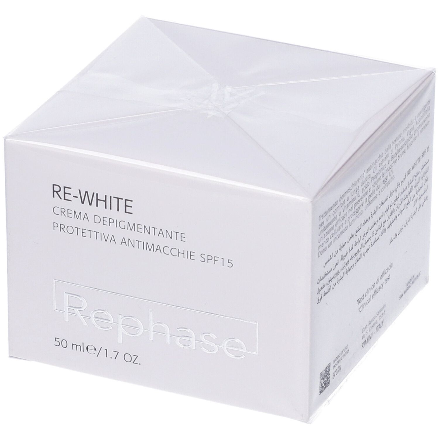 Rephase Re-White Crema Depigmentante Protettiva Antimacchie Spf15