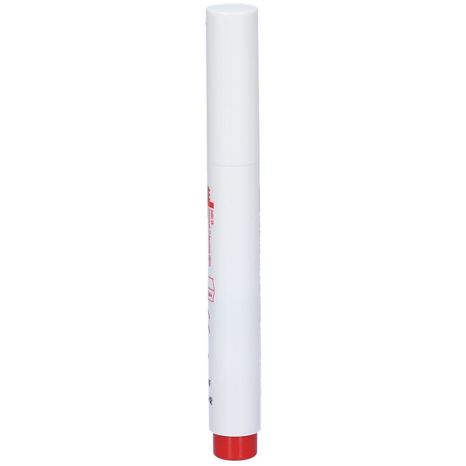 ISDIN Si-Nails Micoxpert MD. Tubo bianco con punta rossa. Vista verticale.