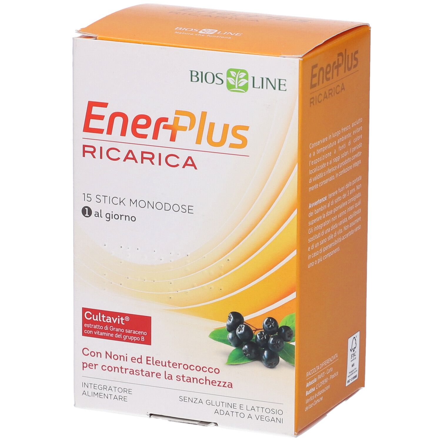 Enerplus Ricarica 15 Stick - Integratore Energetico Per Adulti - Immagine 3