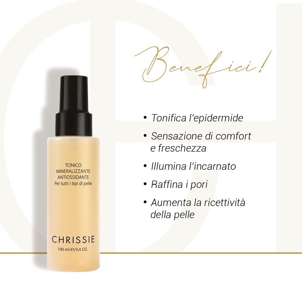 Chrissie Tonico Mineralizzante Antiossidante Tutti I Tipi Di Pelle Spray