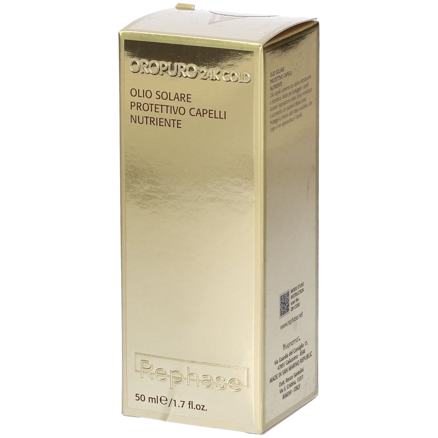 Rephase Oropuro 24K Gold Olio Solare Protettivo Capelli Nutriente
