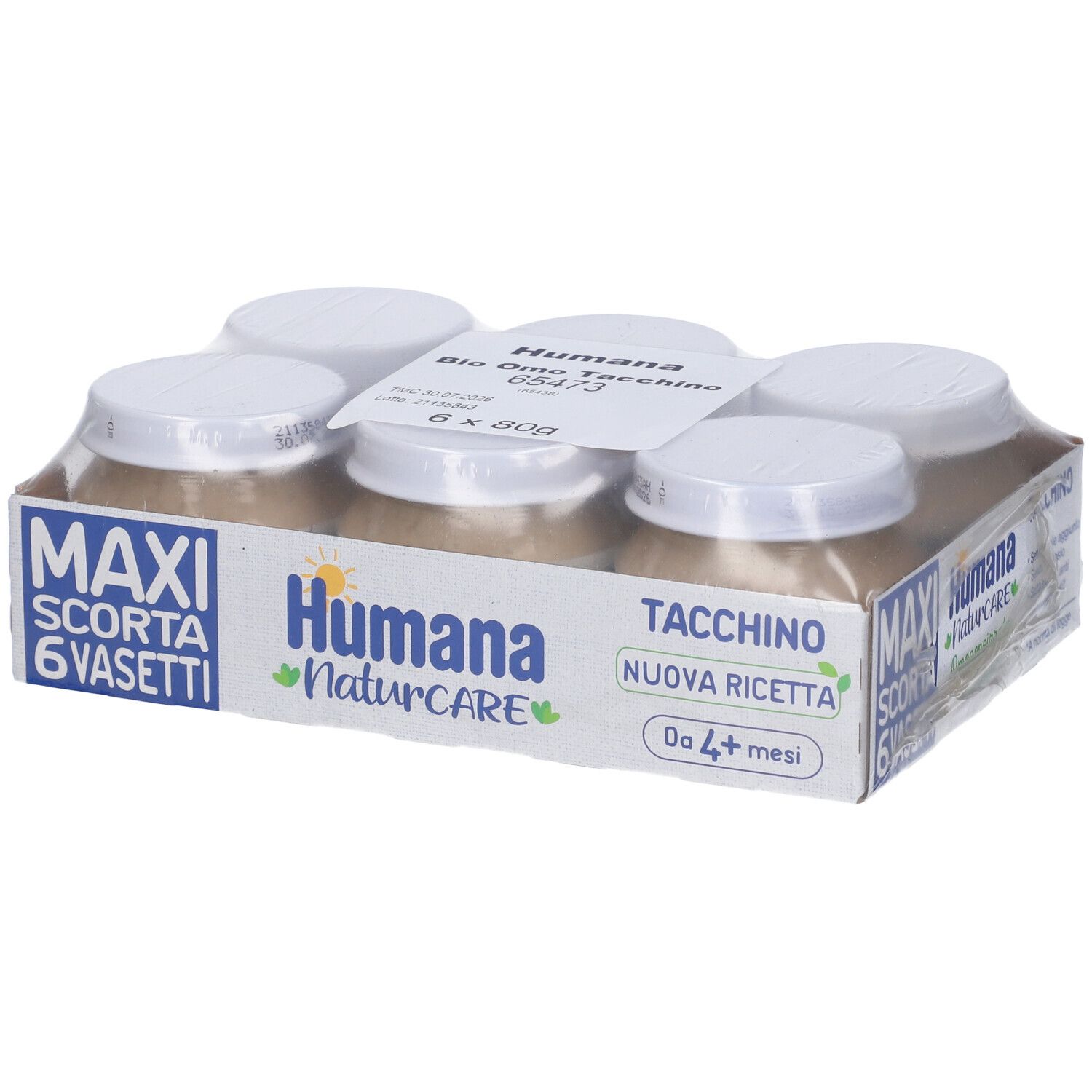 Humana Omogeneizzato Di Tacchino Biologico Vasetti