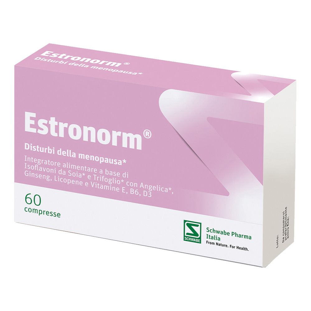 Estronorm Integratore Alimentare per la Menopausa con Soia, Trifoglio e Vitamine 60 Compresse - Schwabe Pharma Italia - Immagine 7