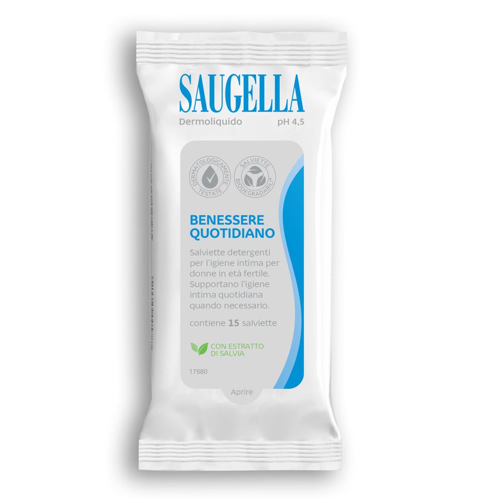 Saugella Dermoliquido Salv 15P 15 St Tücher