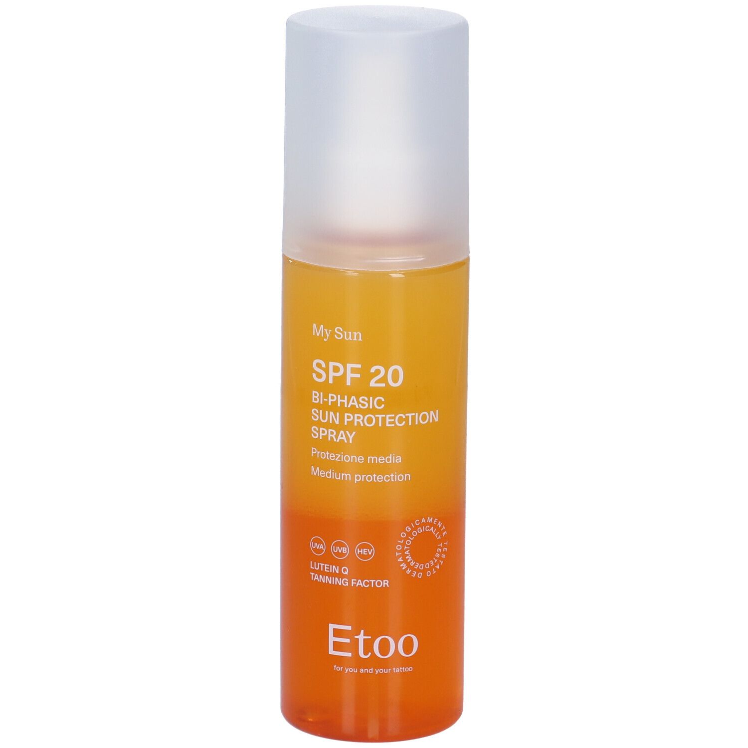 Etoo Biphasic Sun Protection Spray SPF20 - risparmia il 10% con il codice: ETOO10