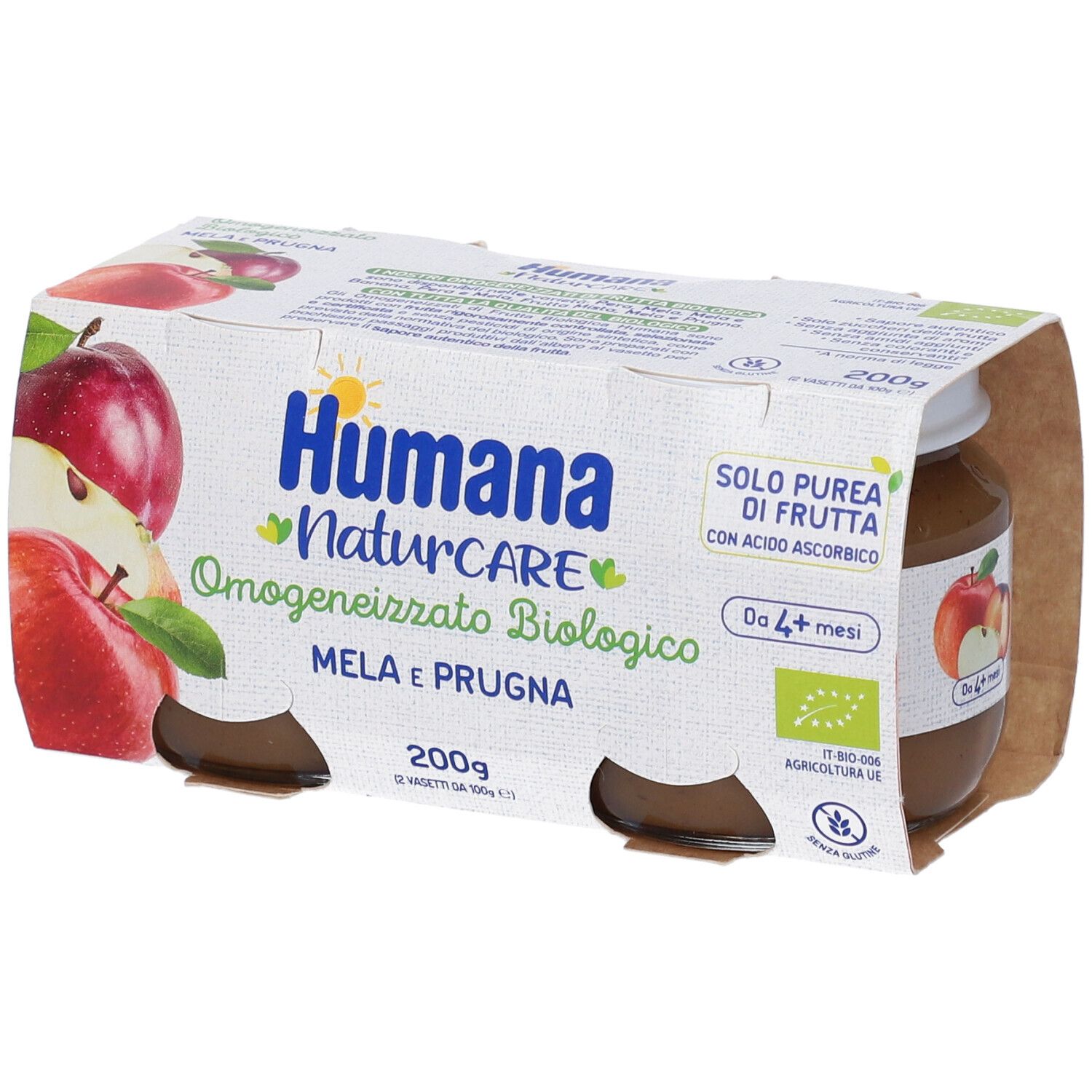 Humana Omogeneizzato Mela Prugna Bio