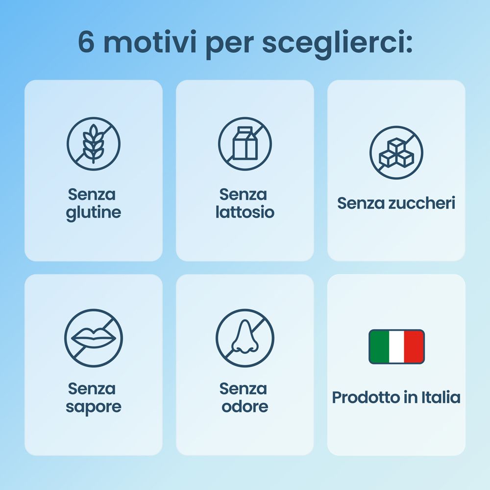 Enterogermina: Senza glutine, lattosio, zuccheri. Senza sapore, odore. Prodotto in Italia.