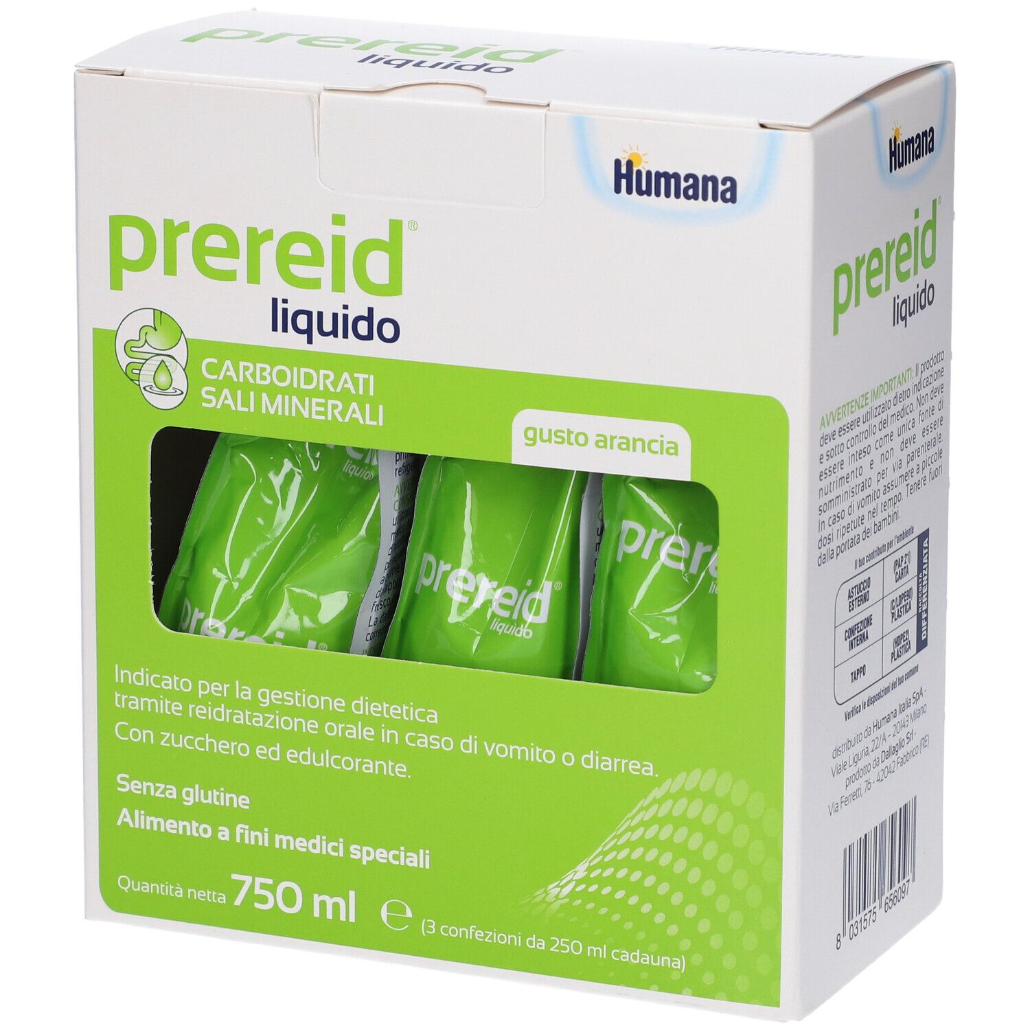 Humana Prereid Liquido Afms Reidratante, 3X250ml - Immagine 8