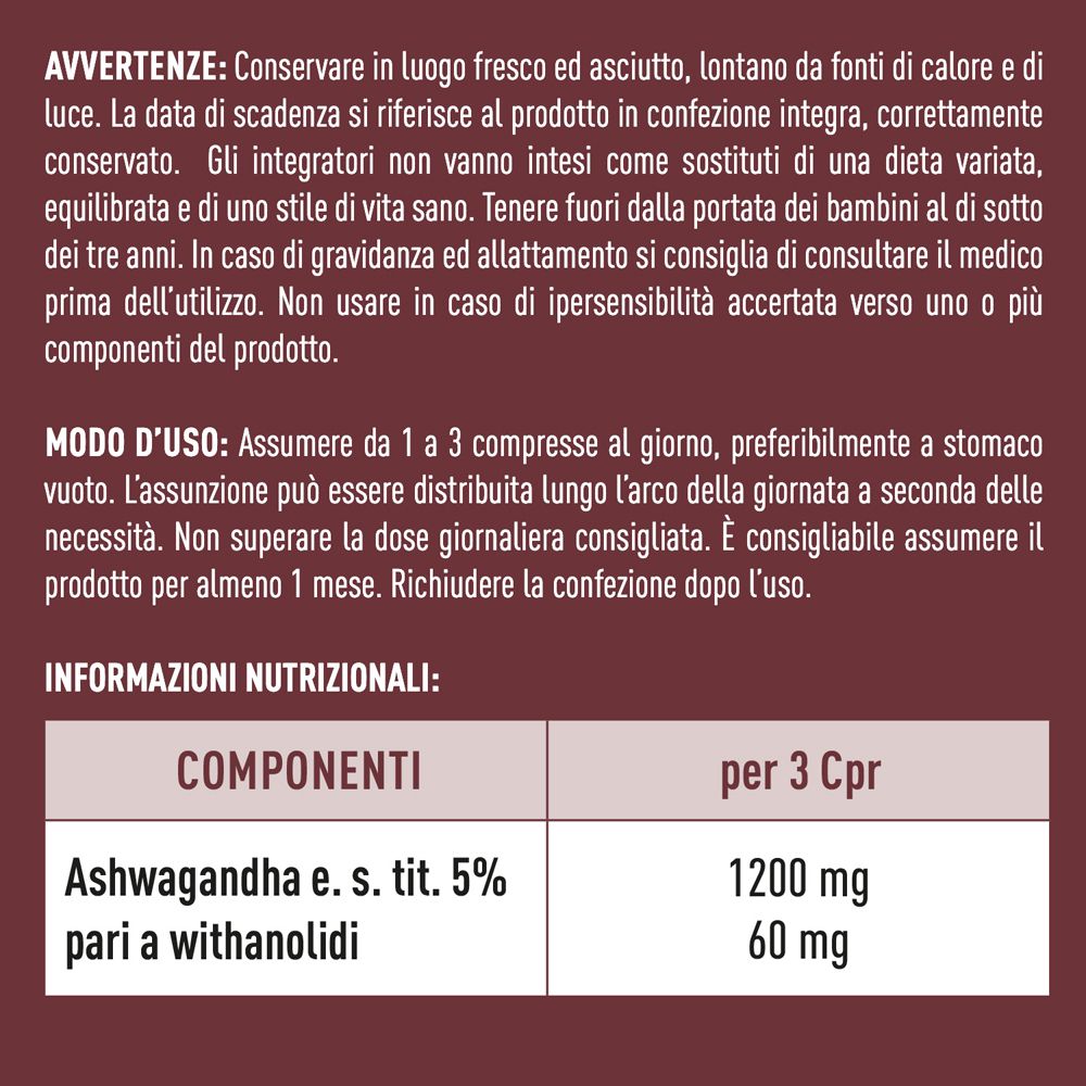 Stardea Ashwagandha - Compresse A Base Di Ashwagandha Ksm-66® Per Il Benessere Fisico E Mentale