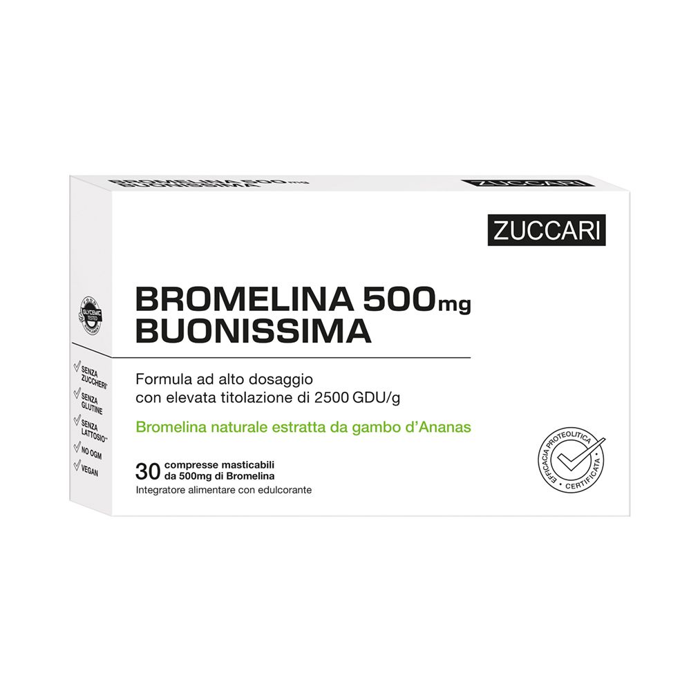 ZUCCARI Bromelina 500 Buonissima Compresse Masticabili
