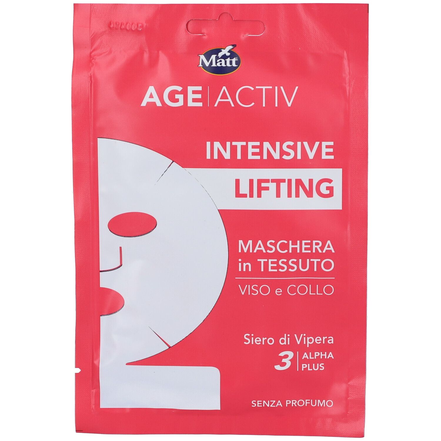 Matt Intensive Lifting Maschera Tessuto Viso Collo Siero Di Vipera- Risparmia il 10% con il codice: aed0926