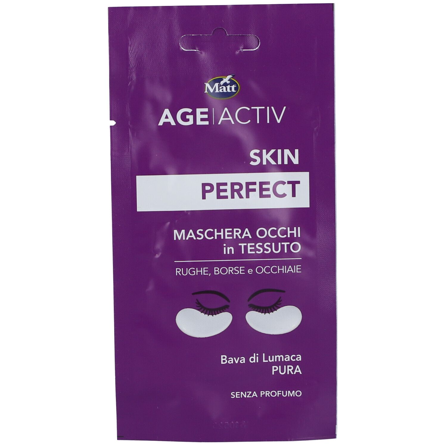 Matt Skin Perfect Maschera Occhi Tessuto Bava Di Lumaca Pura