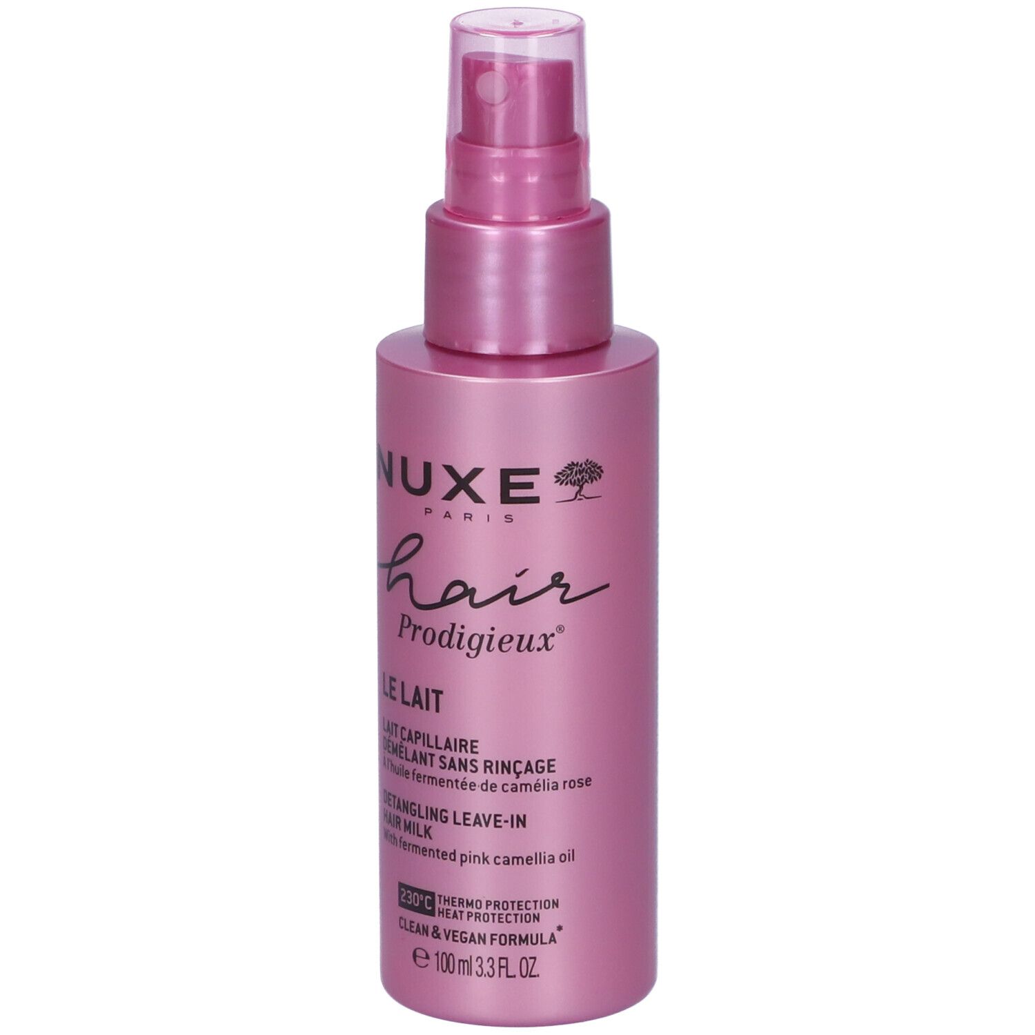 Nuxe Hair Prodigieux Le Lait: Rosa Sprühflasche mit Pumpspender, 100ml.