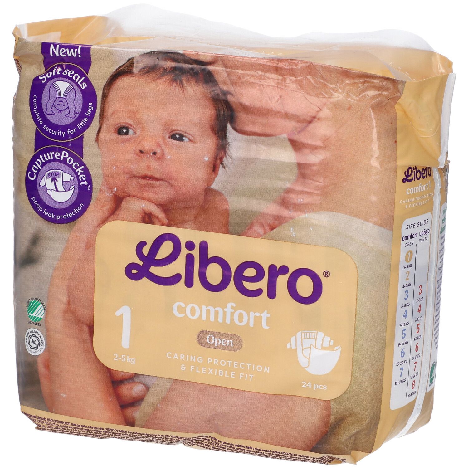 Essity Libero Comfort - 24 Pannolini Taglia 1 (2-5 Kg) - Immagine 4