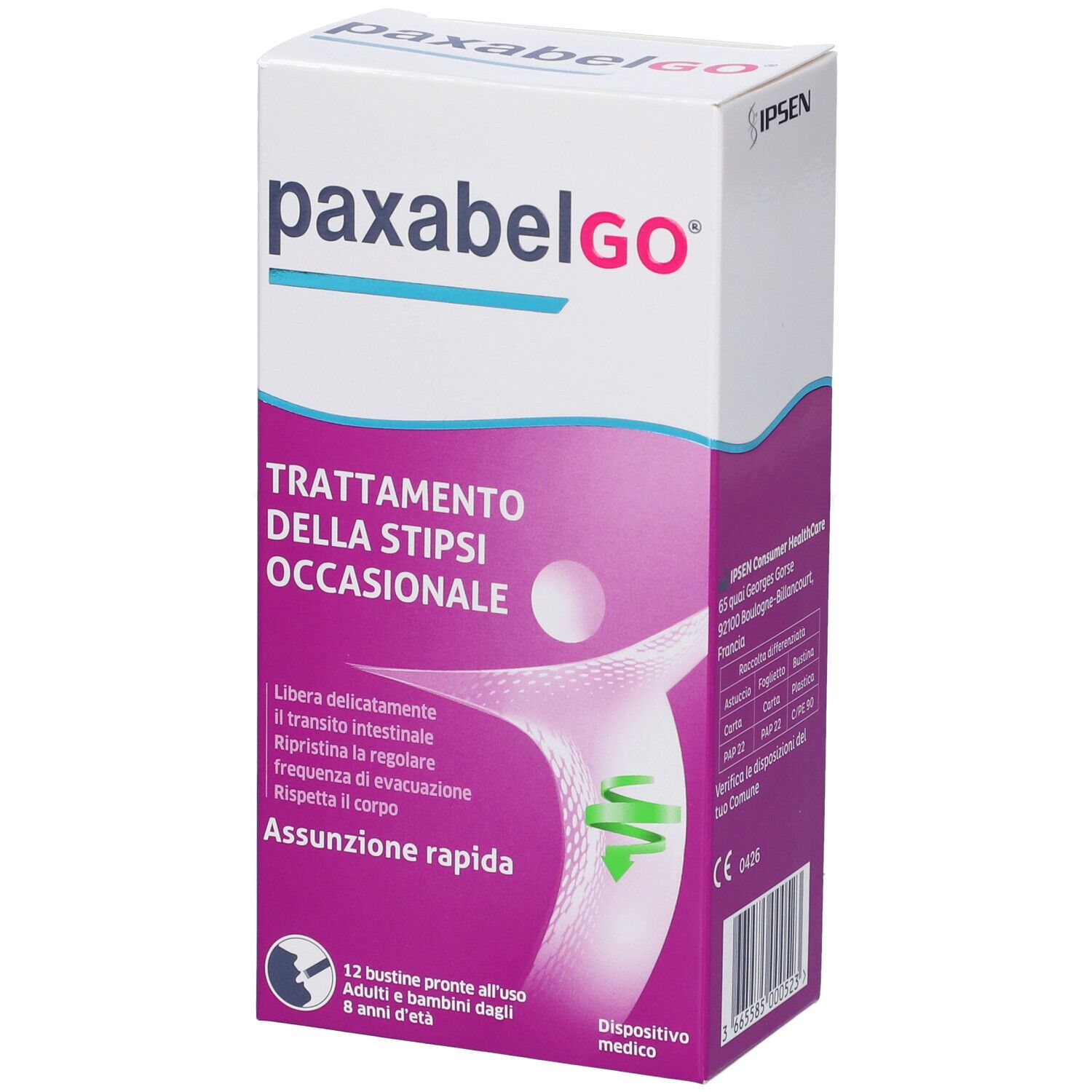 Montefarmaco Otc Spa Integratore Paxabel Go Macrogol Per La Stipsi, 12 Bustine - Immagine 8