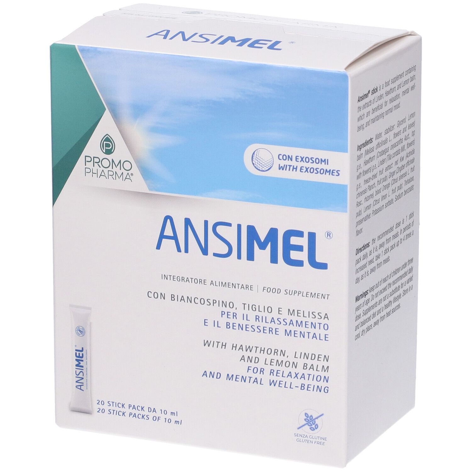 Ansimel 20 Stick Pack - Integratore per il rilassamento e l'umore ed il benessere mentale - Immagine 4
