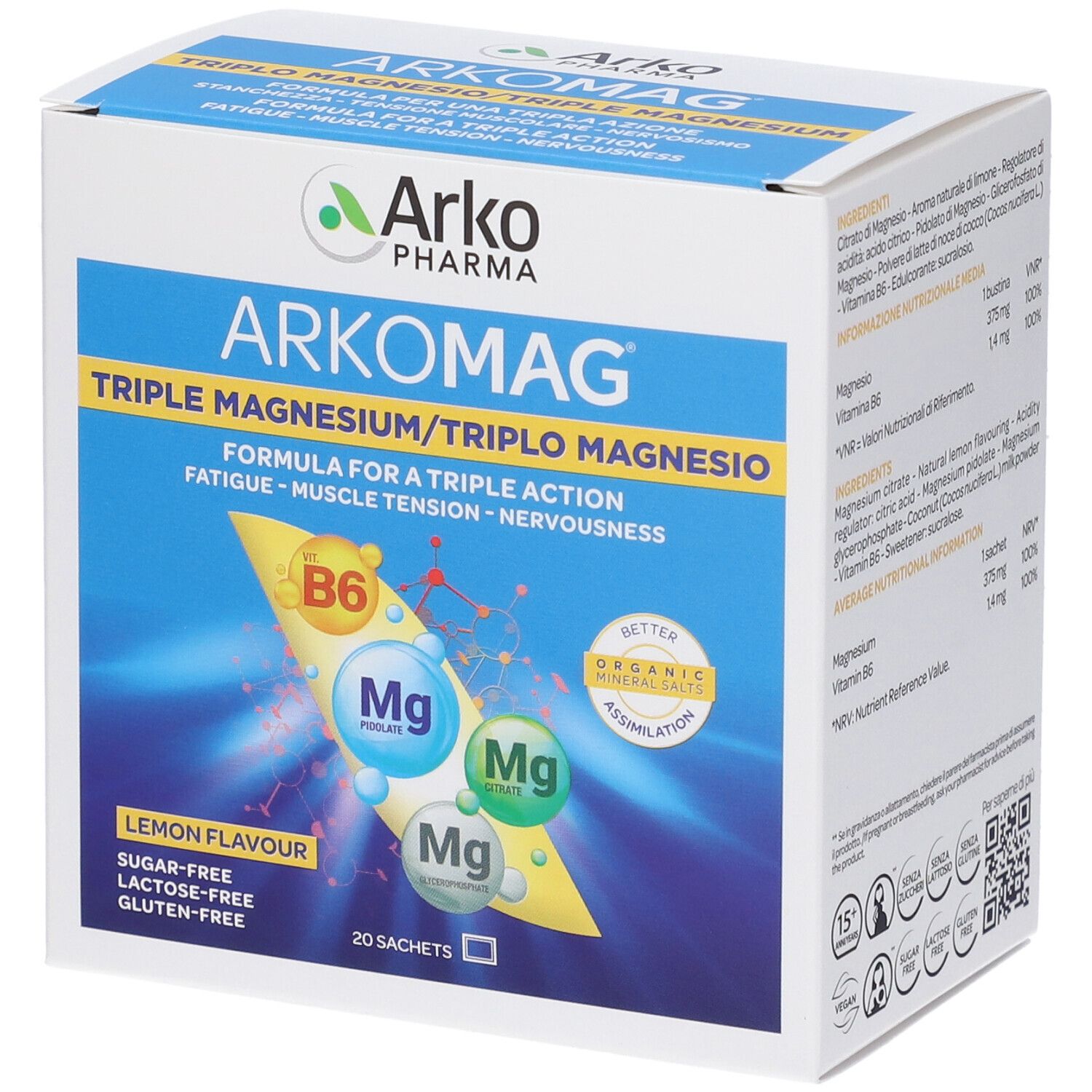 ArkoPharma ArkoMag Triplo Magnesio Bustine - risparmia il 10% con il codice: arkofarma