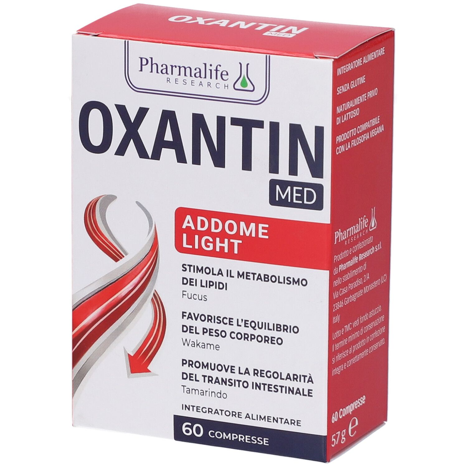 Pharmalife Research Integratore Oxantin Med Addome Light, 60 Compresse - Immagine 4