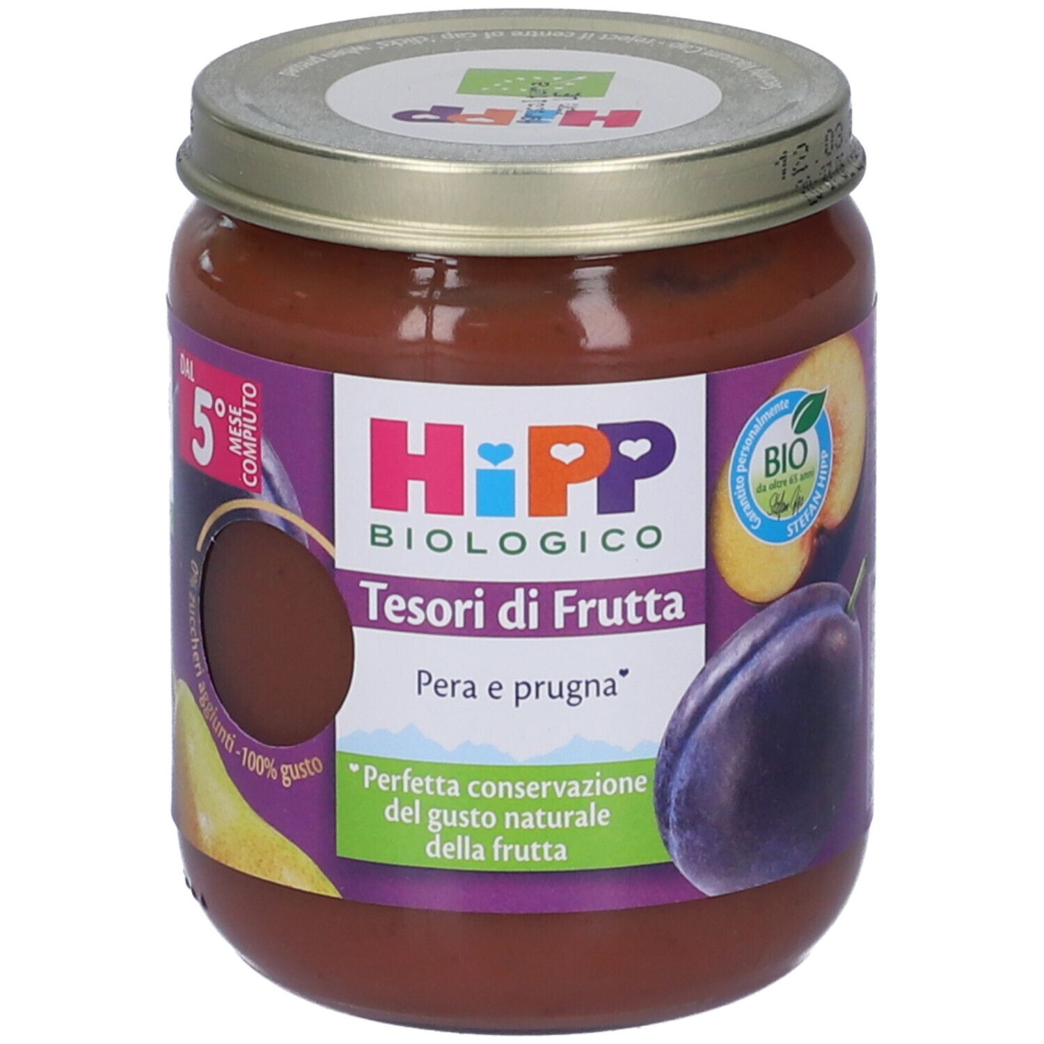 HiPP Tesori di Frutta Omogenizzato Pera e Prugna