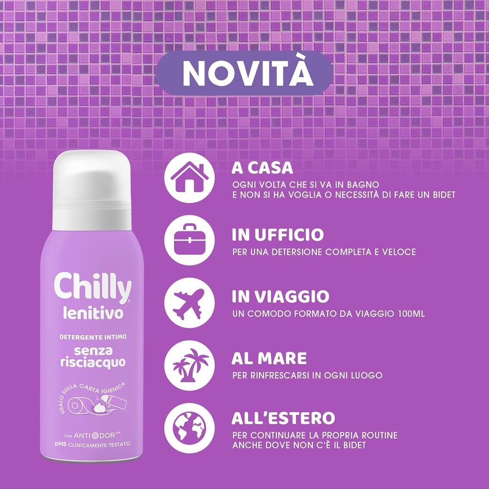 Chilly lenitivo Spray: Intimreiniger ohne Spülung, 100ml.