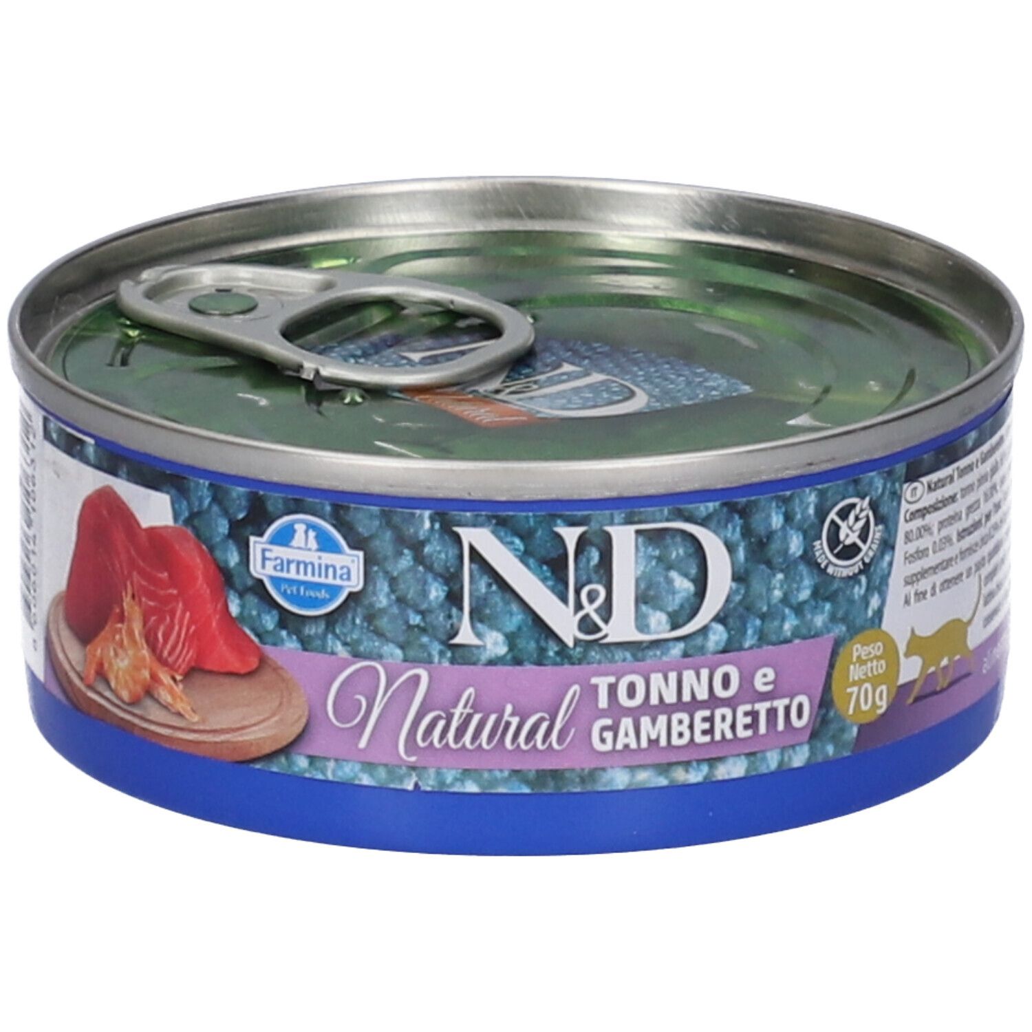 Farmina N&D Natural Cat Adult Tonno e Gamberetti 70 gr - Immagine 3