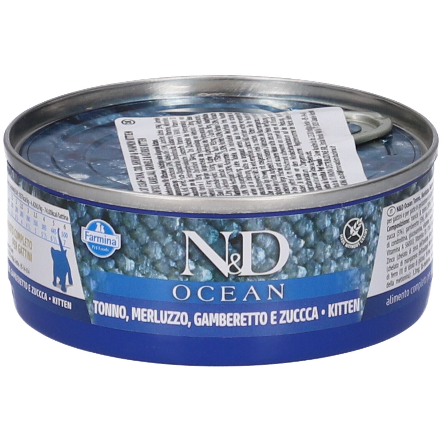 Farmina N&D Ocean con Tonno Merluzzo Gamberetto e Zucca Wet Food per Gatti Kitten